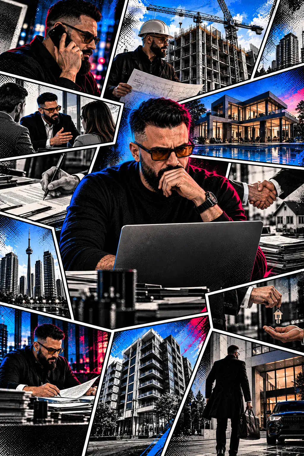 Building CD. Late nights, sites, closings — asymmetric panels